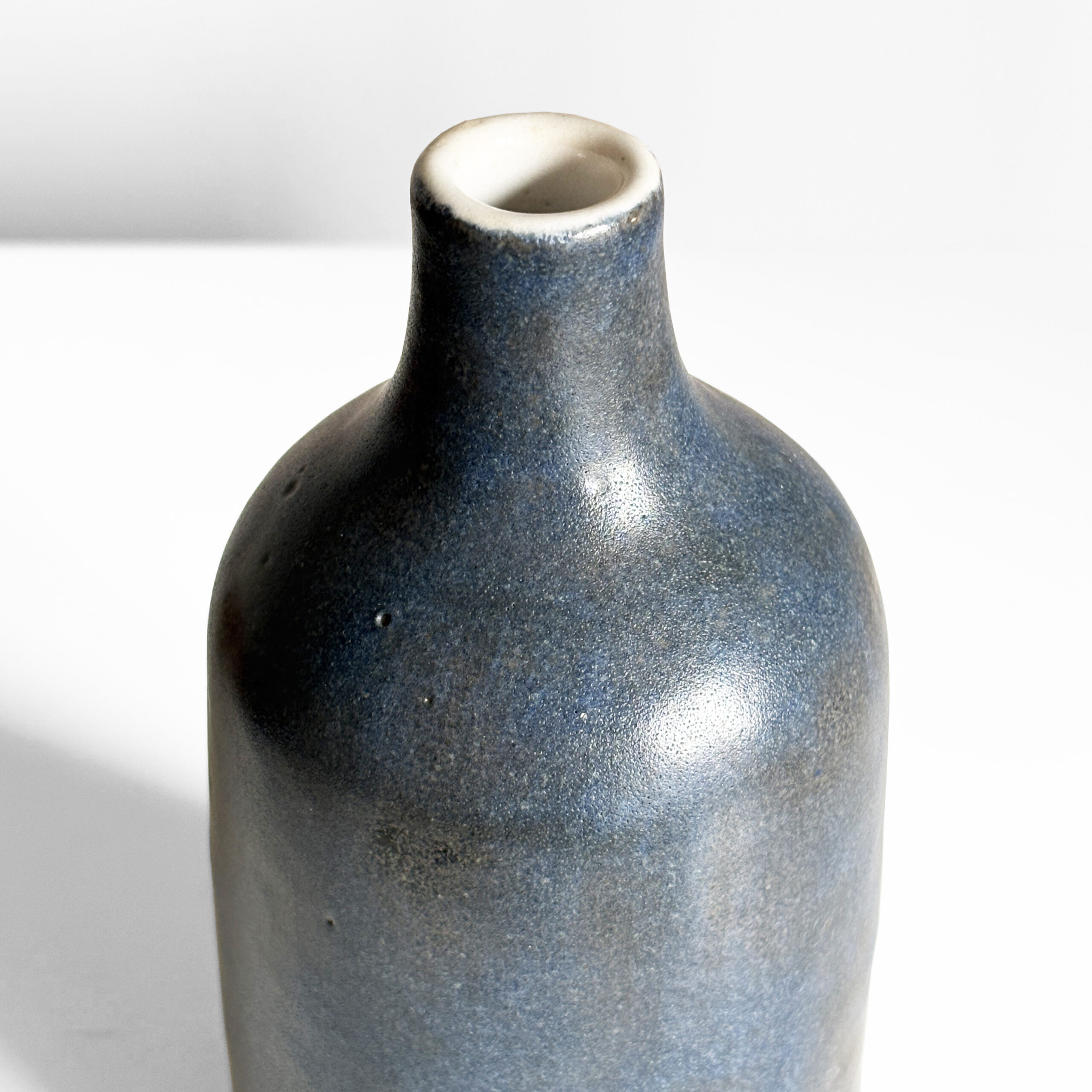 Blue glazed stoneware vase by Walter Heufelder, Germany, 1970s - Image 2