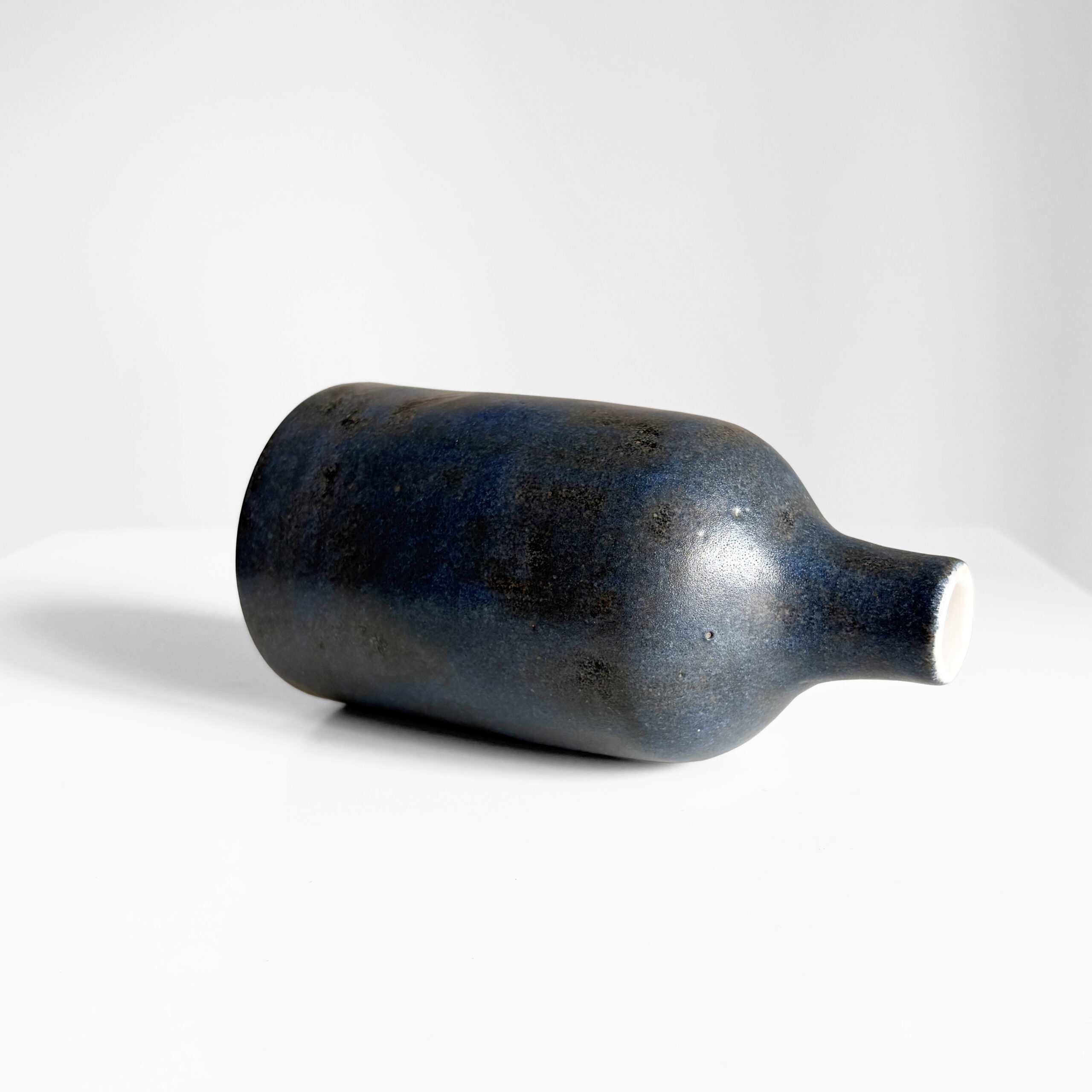Blue glazed stoneware vase by Walter Heufelder, Germany, 1970s - Image 4