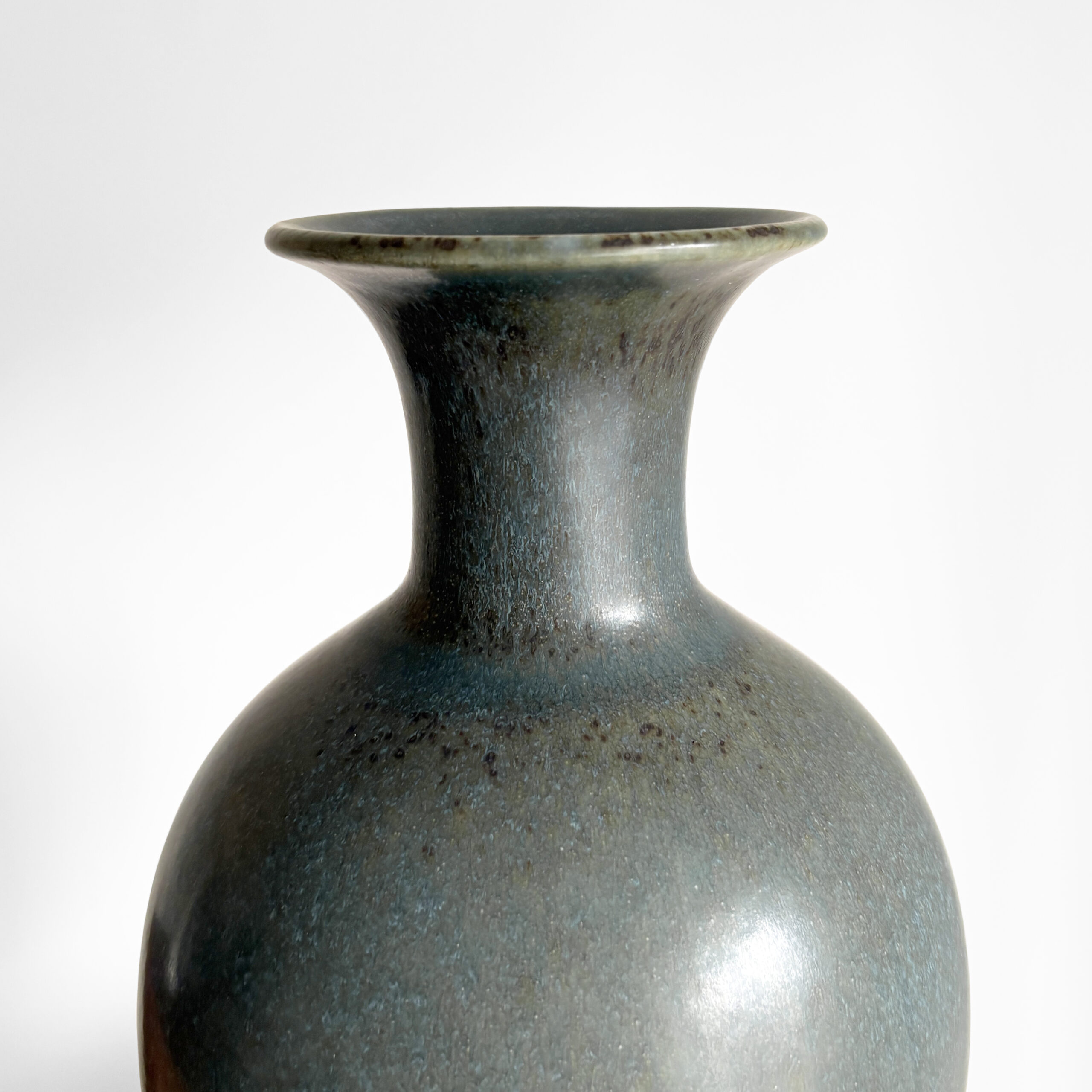 Blue glazed stoneware vase by Gunnar Nylund, Sweden, 1960s - Image 2